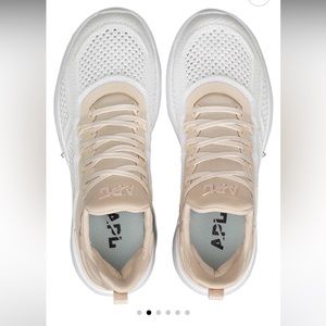 APL sneakers Techloom tracer beach/metallic pearl/white size 6. Like new!